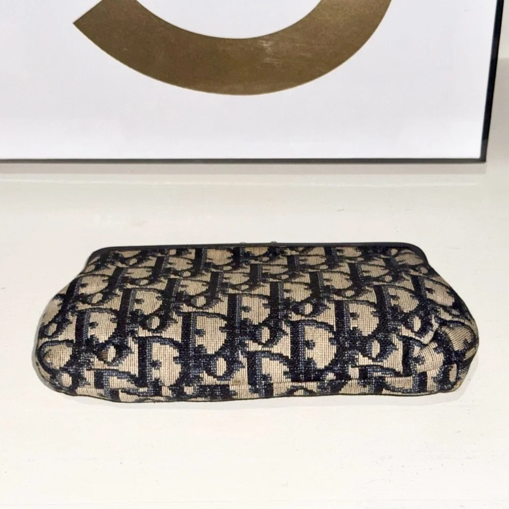Vintage Dior Trotter Kisslock Wallet Pouch